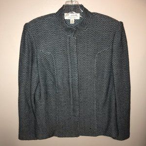 St. John Collection Herringbone Jacket and Skirt